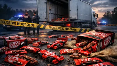 грузовик с шоколадом, фото - Новости Zakon.kz от 29.03.2026 13:20