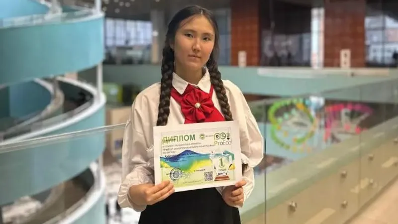 Школьница из Казахстана придумала асфальт, который спасет дороги страны