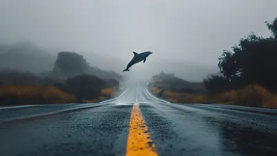 Асфальт, дельфин, небо, фото - Новости Zakon.kz от 02.04.2026 05:30