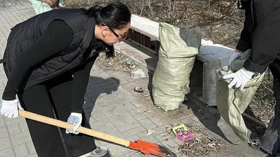 уборка, улица, фото - Новости Zakon.kz от 03.04.2026 17:31