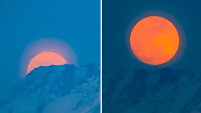 Луна, горы, полнолуние, фото - Новости Zakon.kz от 03.04.2026 17:39