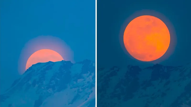 В Алматы взошло редкое "розовое" полнолуние: оно скоро исчезнет