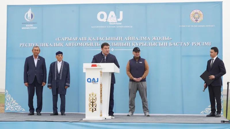 В Туркестанской области началось строительство объездной дороги города Сарыагаша