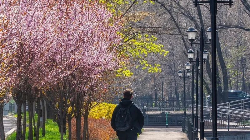 Улыбающиеся полицейские на самокатах в Алматы растопили сердца казахстанцев