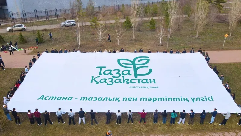 "Таза Қазақстан": тренд на чистоту набирает обороты среди молодежи столицы