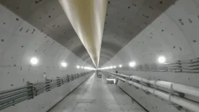 Китайский подводный железнодорожный тоннель , фото - Новости Zakon.kz от 10.04.2026 06:20