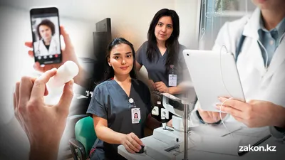 работа врачей через онлайн-записи, телемедицина, фото - Новости Zakon.kz от 15.04.2026 10:00