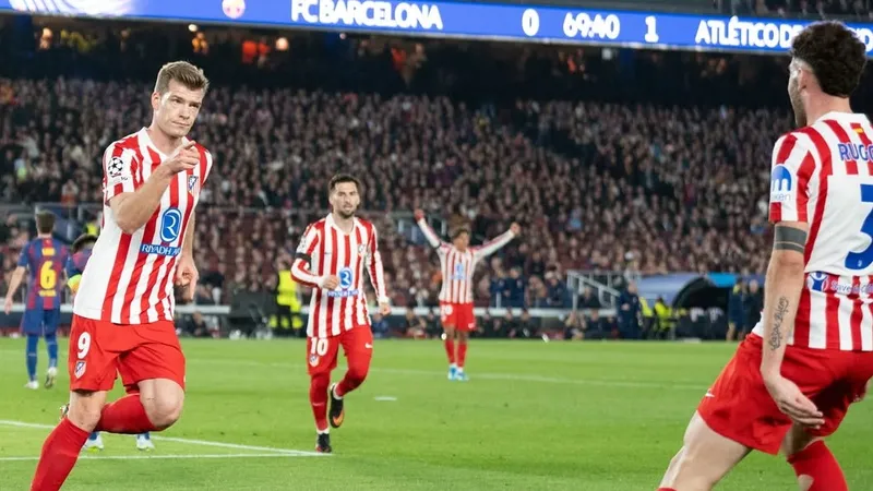 "Атлетико" обыграл на выезде "Барселону" в матче Лиги чемпионов УЕФА