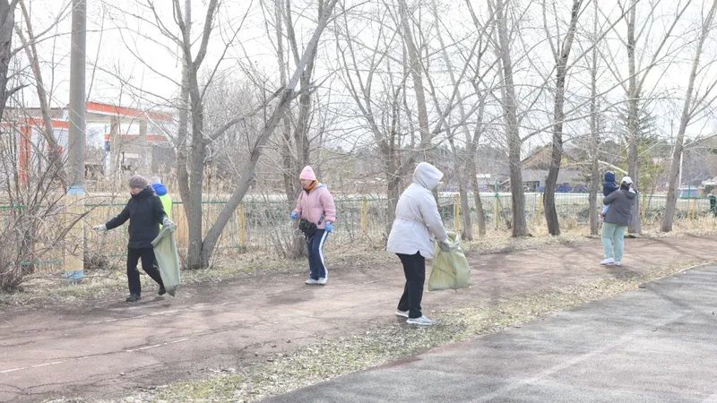 Чистота своими руками: в Акколе прошла масштабная акция "Таза Қазақстан"