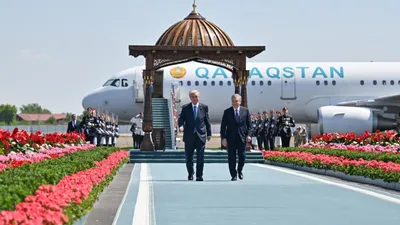 Касым-Жомарт Токаев, Шавкат Мирзиёев, фото - Новости Zakon.kz от 11.04.2026 14:02