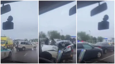 массовое ДТП, фото - Новости Zakon.kz от 17.04.2026 09:47