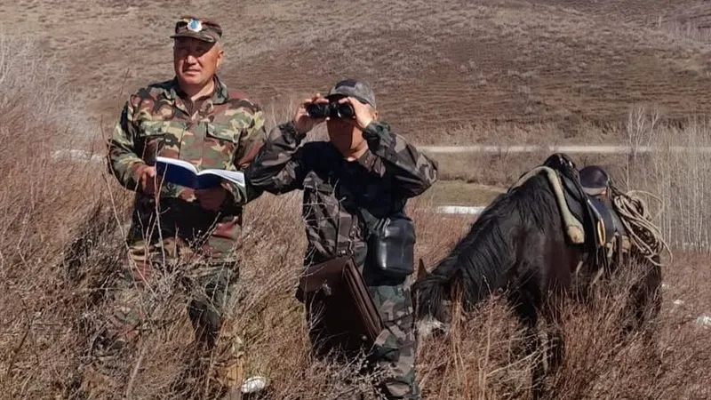 Животные попали на видео в казахстанском заповеднике