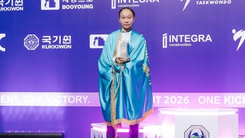 Казахстанская таеквондистка признана лучшей в мире среди юниоров в Узбекистане