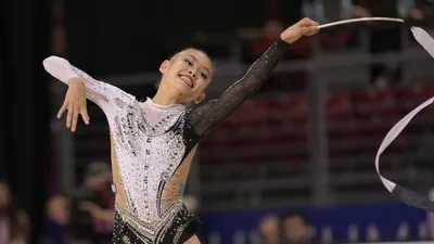 Гимнастка Акмарал Ерекешева вышла в два финала на этапе Кубка мира в Баку, фото - Новости Zakon.kz от 18.04.2026 21:08