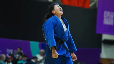 Аруна Жангельдина принесла Казахстану пятую медаль чемпионата Азии по дзюдо, фото - Новости Zakon.kz от 18.04.2026 18:05