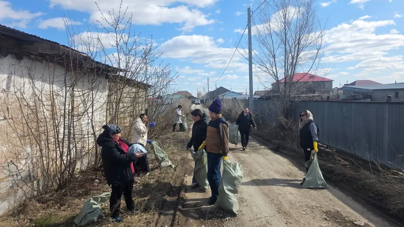 Весеннее преображение: как жители Целиноградского района привели в порядок свои поселки