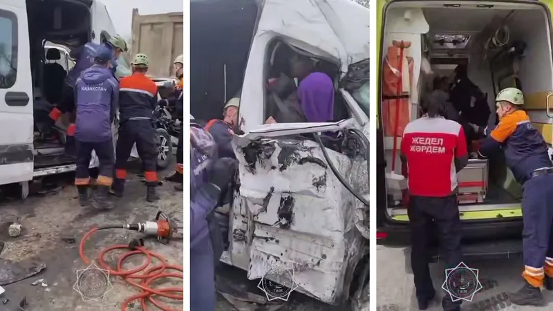 Жесткое ДТП с автобусом и грузовиком: спасательная операция на месте