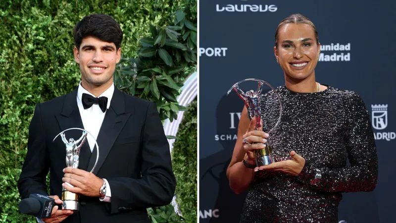 Карлос Алькарас и Арина Соболенко названы лучшими спортсменами 2025 года