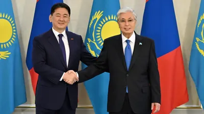 президенты Казахстана и Монголии, Акорда, фото - Новости Zakon.kz от 21.04.2026 12:41