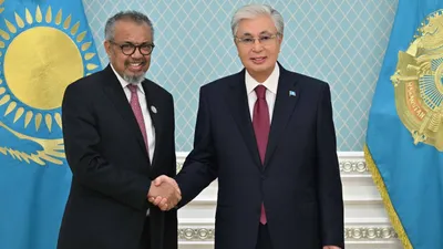 глава ВОЗ, Токаев, Акорда, фото - Новости Zakon.kz от 23.04.2026 12:08