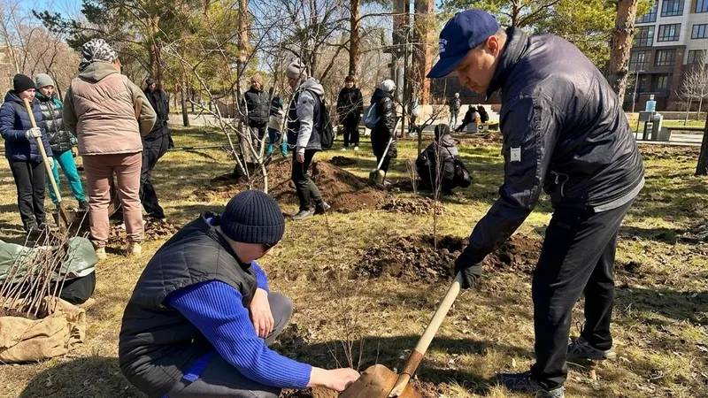 Жители города Лисаковска поддержали экологическую инициативу "Таза Қазақстан"