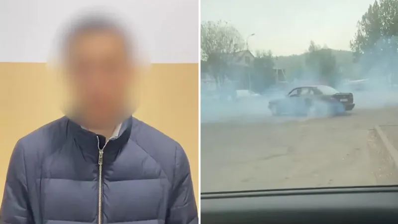 В Алматы водитель, устроивший дрифт, лишился авто и свободы