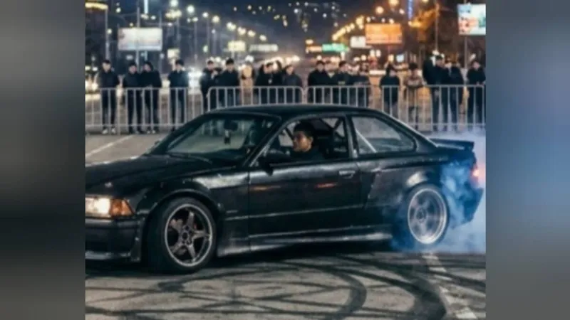 В Алматы водитель, устроивший дрифт, лишился авто и свободы