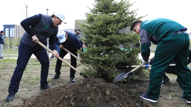Актюбинская область поддержала республиканскую акцию по посадке деревьев