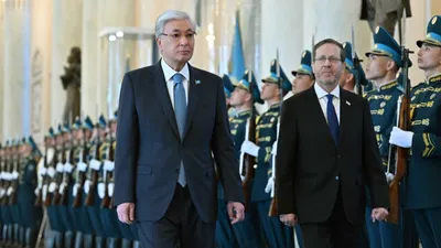 президенты Казахстана и Израиля, фото - Новости Zakon.kz от 27.04.2026 17:21