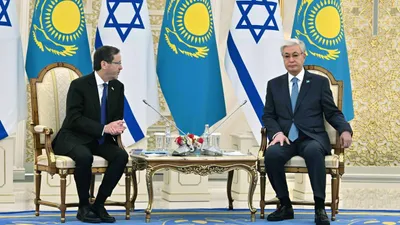 Президенты Израиля и Казахстана , фото - Новости Zakon.kz от 27.04.2026 18:19