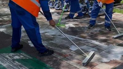 щетки, асфальт, службы, фото - Новости Zakon.kz от 27.04.2026 14:39