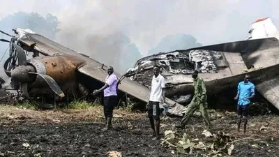 Авиакатастрофа в Южном Судане, фото - Новости Zakon.kz от 28.04.2026 07:35