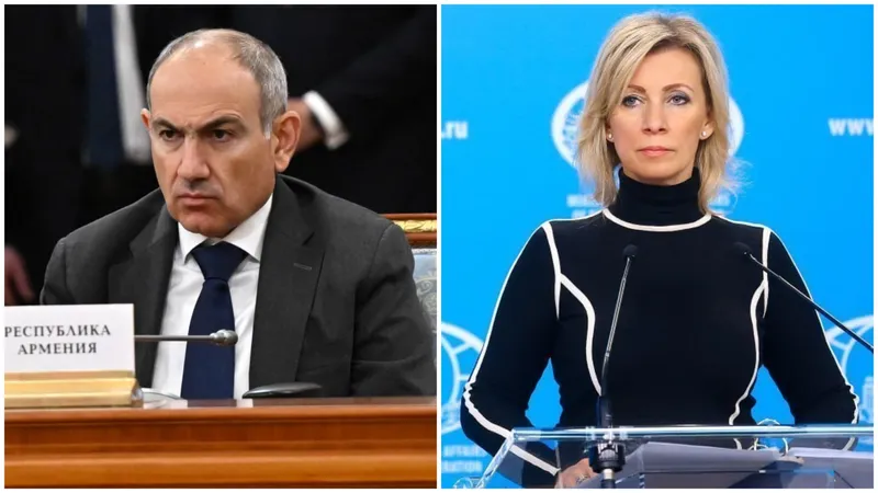 премьер-министр Армении Никол Пашинян, представитель МИД России Мария Захарова, фото - Новости Zakon.kz от 07.05.2026 17:59