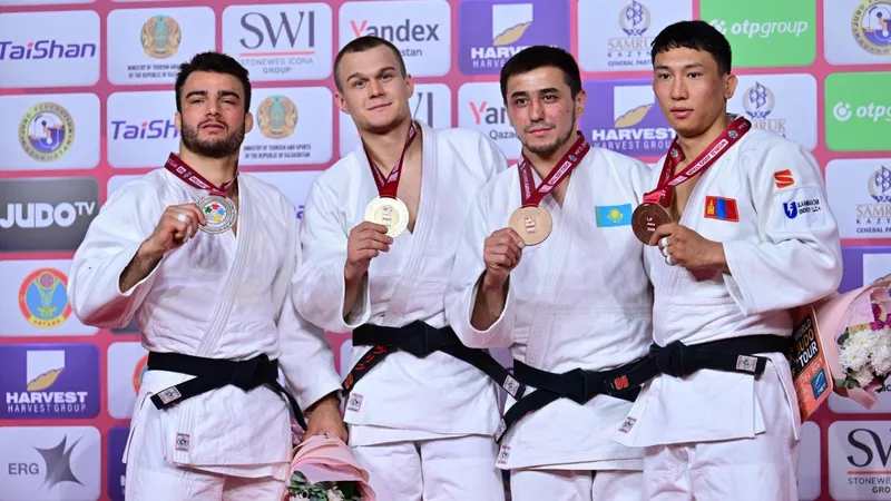 Триумф на татами: Казахстан в топ-3 медального зачета Grand Slam, фото - Новости Zakon.kz от 10.05.2026 21:01