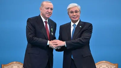 президенты Турции и Казахстана 
