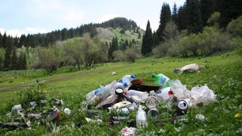 борьба с мусором в горах, фото - Новости Zakon.kz от 15.05.2026 09:00