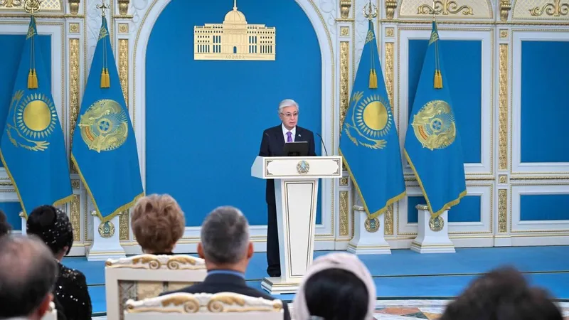 Касым-Жомарт Токаев, награда, деятели культуры, Астана, Казахстан , фото - Новости Zakon.kz от 21.05.2026 15:23