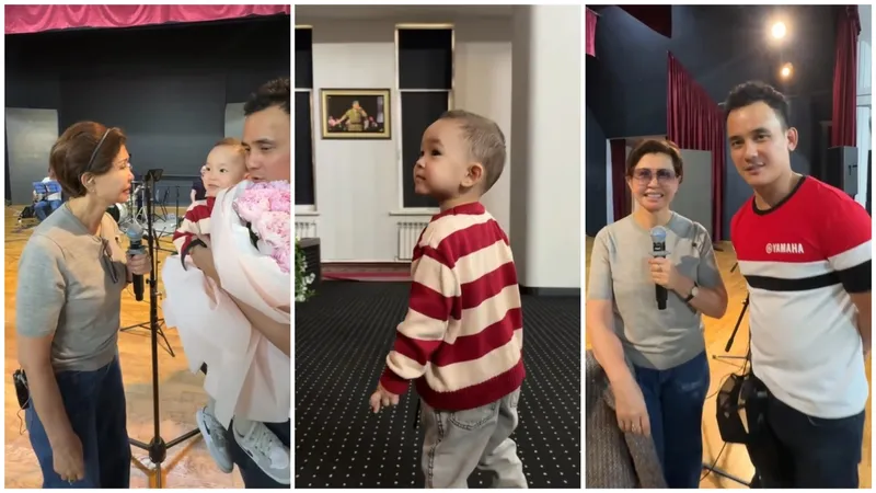 эстрадная певица Роза Рымбаева, внук Зейн, певец Али Окапов, фото - Новости Zakon.kz от 21.05.2026 13:31