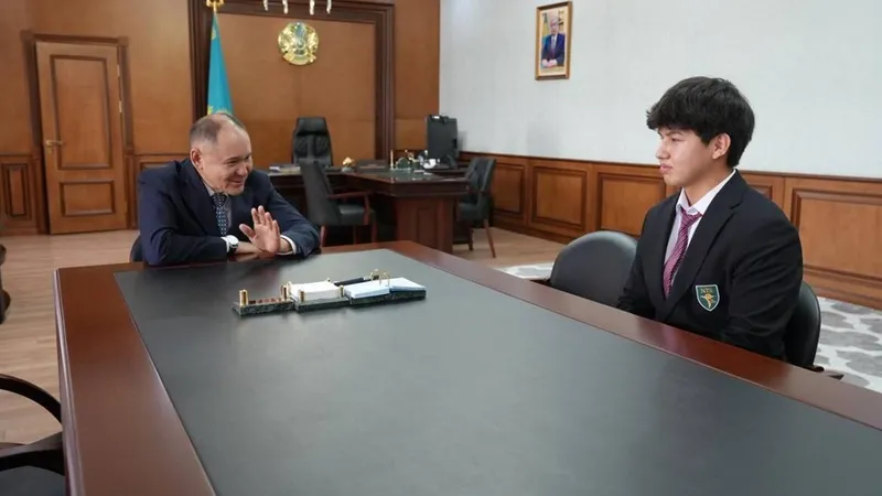 глава ДП, школьник, фото - Новости Zakon.kz от 23.05.2026 11:46