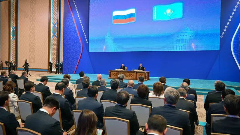 президент России Владимир Путин, президент РК Касым-Жомарт Токаев, фото - Новости Zakon.kz от 28.05.2026 16:05