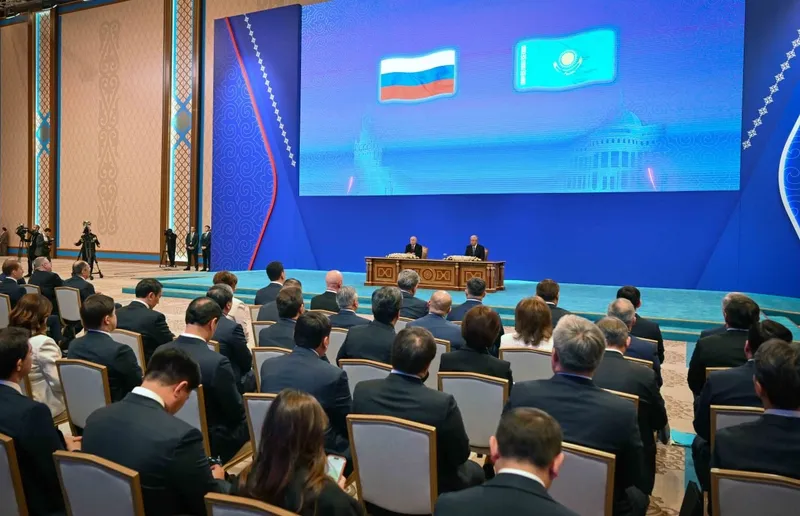 Токаев, Путин, форум, фото - Новости Zakon.kz от 28.05.2026 15:55