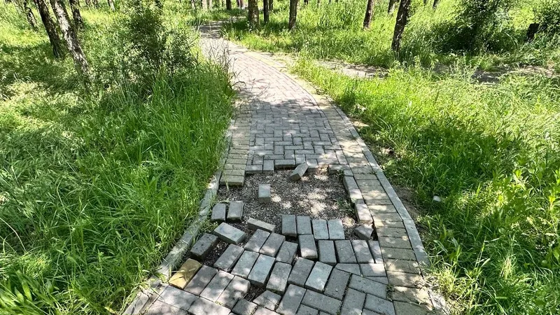 парк "Желтоксан", тихий парк, забытое место, уютныый парк, фото - Новости Zakon.kz от 01.06.2026 15:55