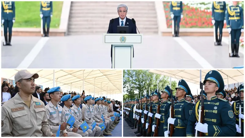 президент РК Касым-Жомарт Токаев, военные, фото - Новости Zakon.kz от 04.06.2026 12:59