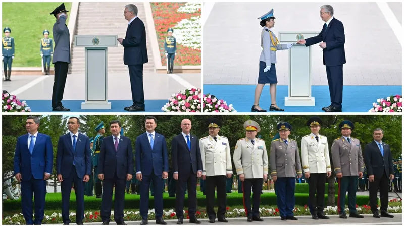 президент РК Касым-Жомарт Токаев, военные, фото - Новости Zakon.kz от 04.06.2026 12:59