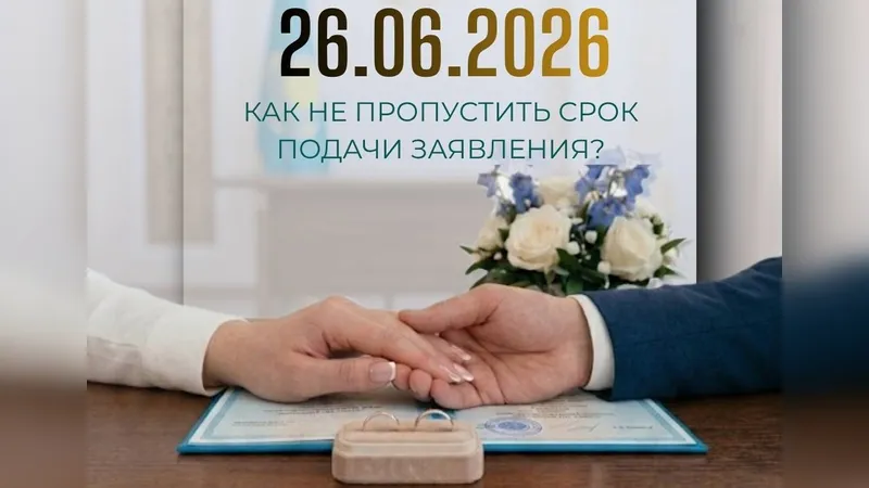 свадьба, регистрация брака, красивая дата, 26.06.2026