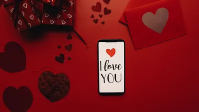 сердечки, телефон
