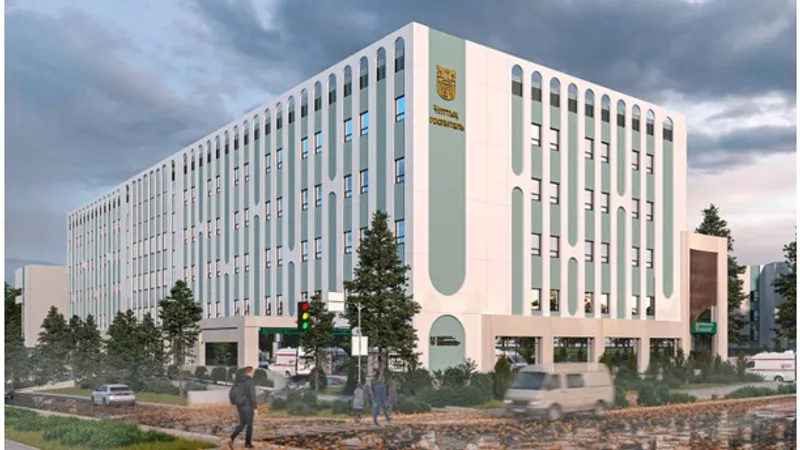 Эскиз нового корпуса Национального госпиталя, фото - Новости Zakon.kz от 12.06.2026 11:05