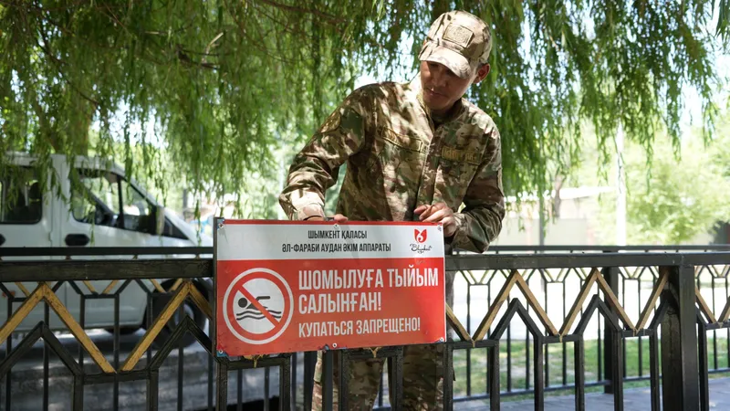 Шымкент, жара, зной, река Кошкар-ата, фото - Новости Zakon.kz от 15.06.2026 16:56