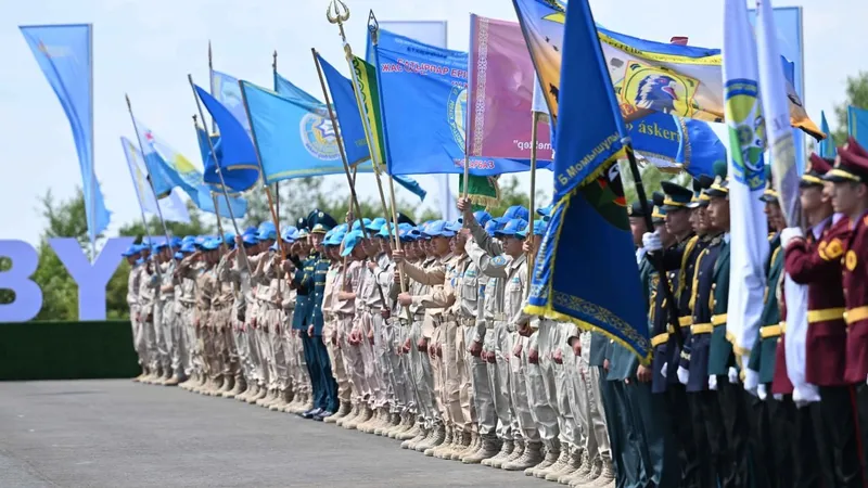 Международный военно-патриотический сбор молодежи "Айбын", фото - Новости Zakon.kz от 16.06.2026 13:54