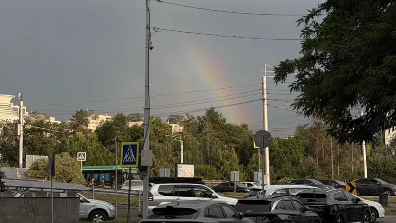 Радуга погода непогода Алматы, фото - Новости Zakon.kz от 16.06.2026 17:52